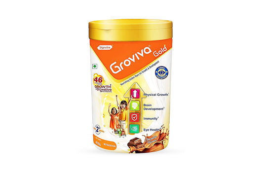 Groviva Gold Nutrition Supplement Powder - Chocolate Flavour, 400gm