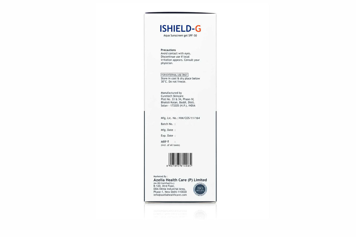 Azelia ISHIELD-G Aqua Sunscreen Gel SPF50+, 75gm