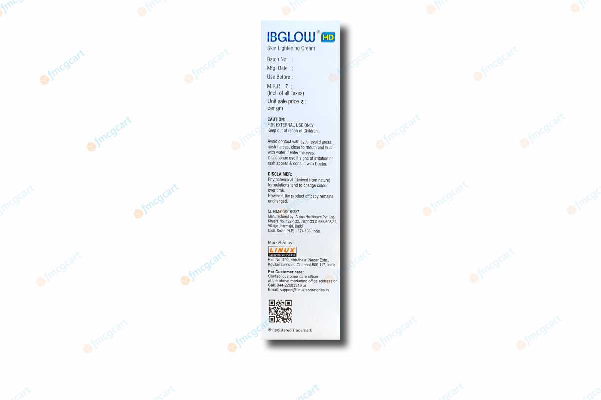 Ibglow Skin Lightening Cream, 20gm