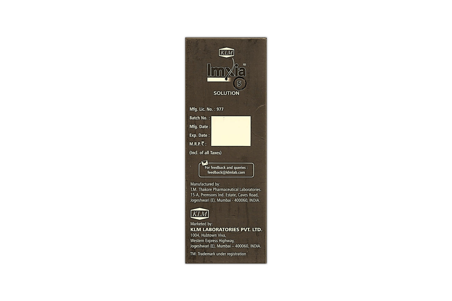 Imxia 5% Solution, 60ml