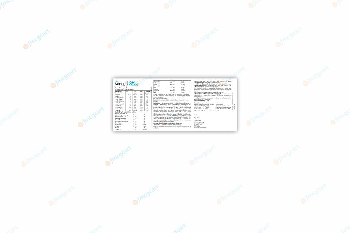 Keraglo Men Tablets, 3x15N