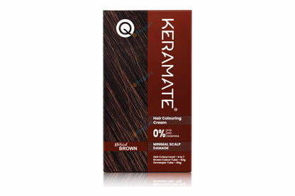 Keramate Hair Colouring Cream, Natural Brown