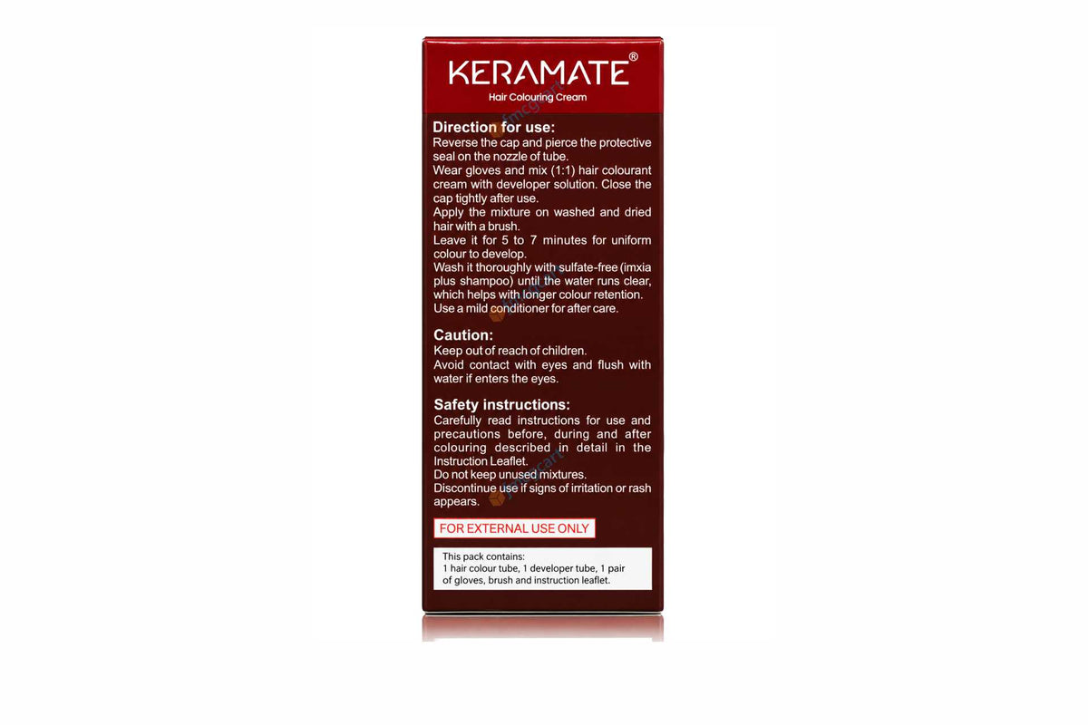 Keramate Hair Colouring Cream, Natural Brown