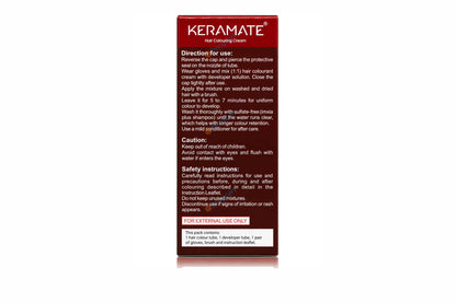 Keramate Hair Colouring Cream, Natural Brown