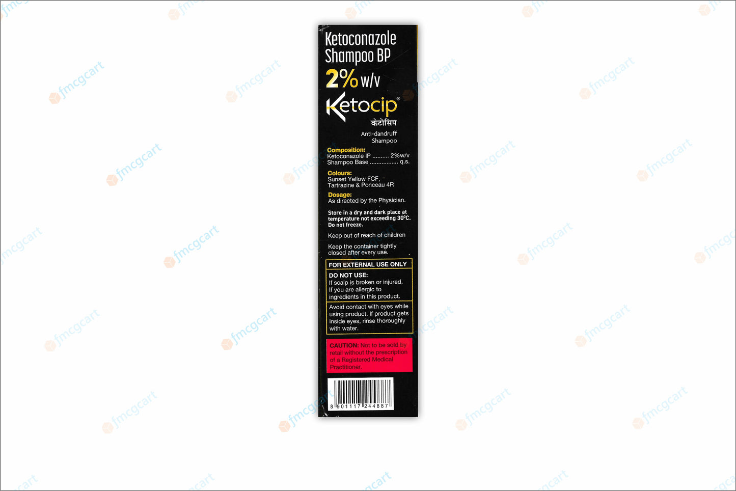 Ketocip 2% Shampoo, 100ml (Pack of 2)