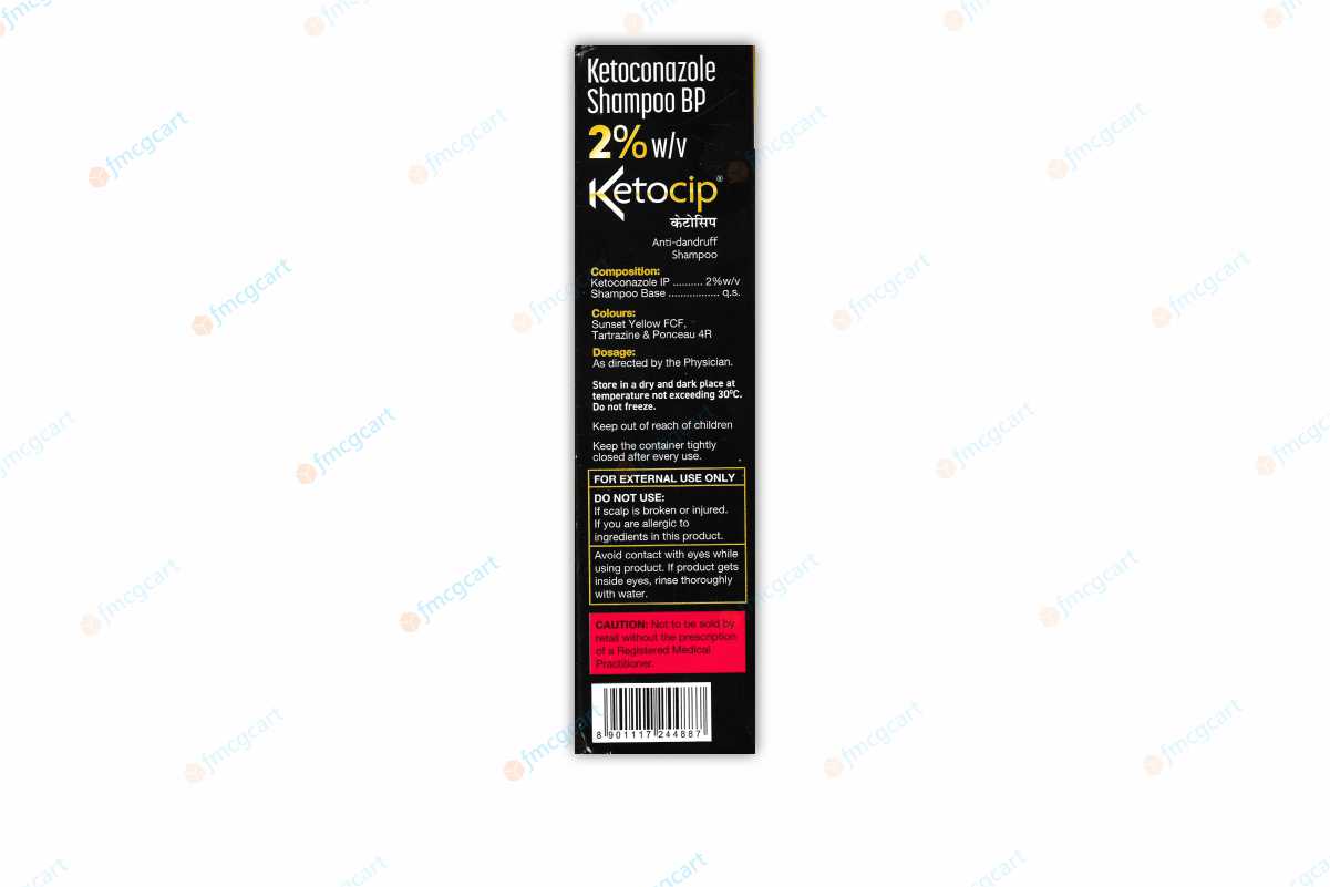 Ketocip 2% Shampoo, 100ml (Pack of 2)