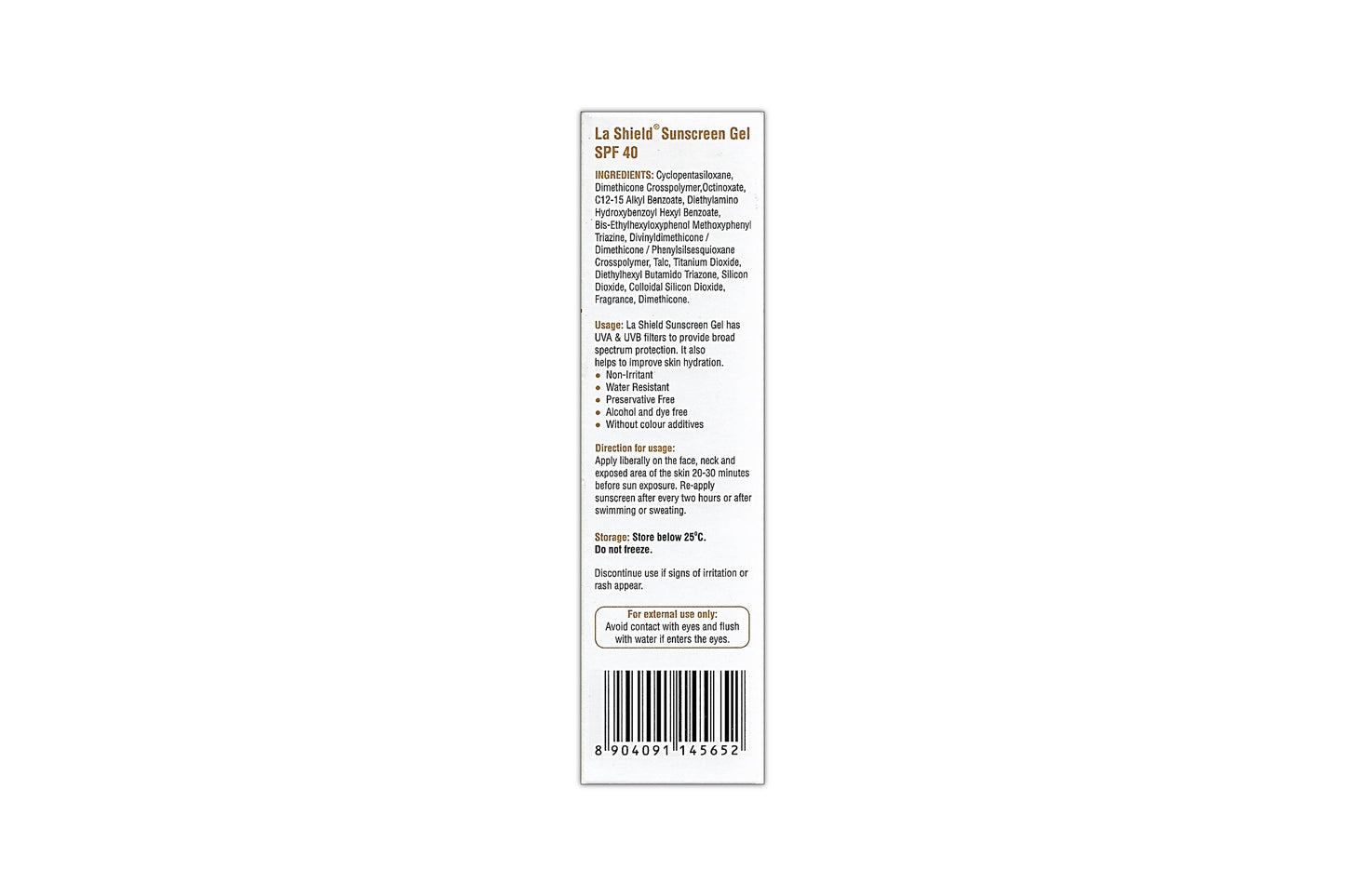 La Shield Sunscreen Gel SPF40+, 50gm