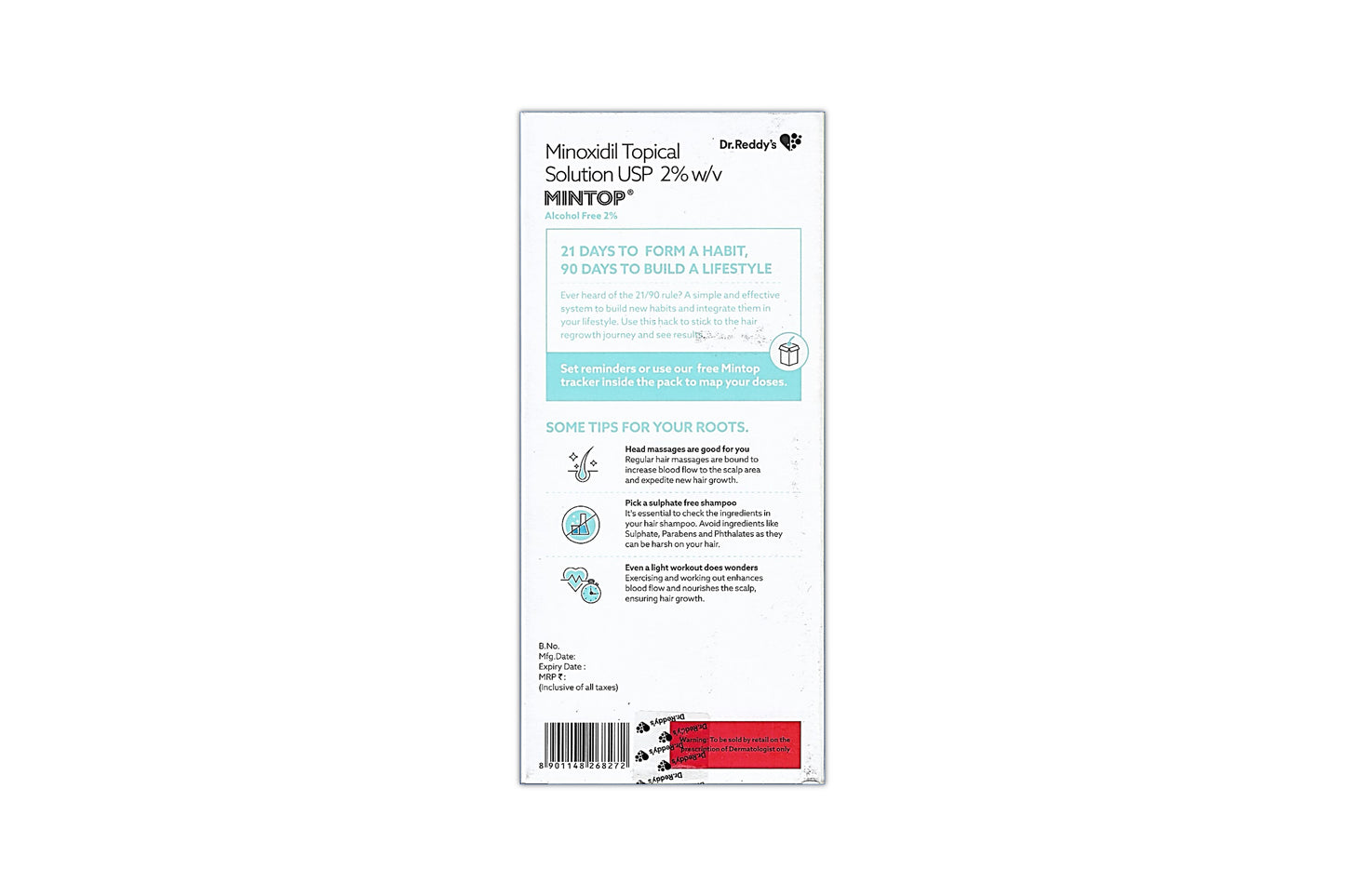 Mintop Alcohol Free 2% Solution, 60ml