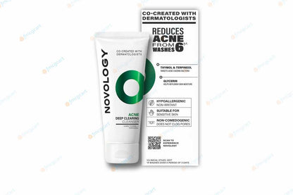 Novology Acne Deep Clearing Cleanser, 150gm