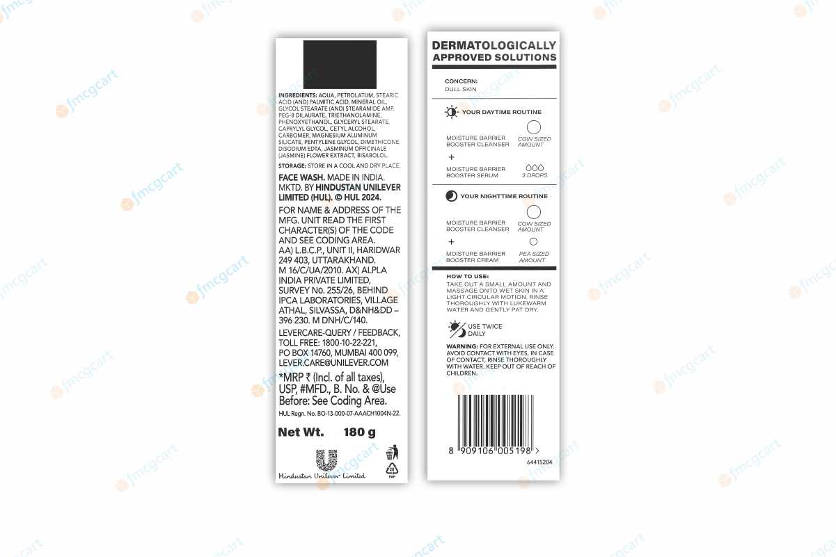 Novology Moisture Barrier Booster Cleanser, 180gm