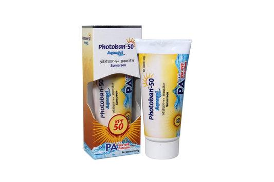 Photoban-50 Aquagel Sunscreen SPF50+, 60gm