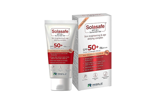 Solasafe SPF 50+ Silicon Sunscreen Gel, 50gm