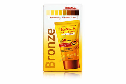 Solasafe Tinted Bronze Sunscreen SPF50+, 40gm