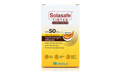 Solasafe Tinted Bronze Sunscreen SPF50+, 40gm