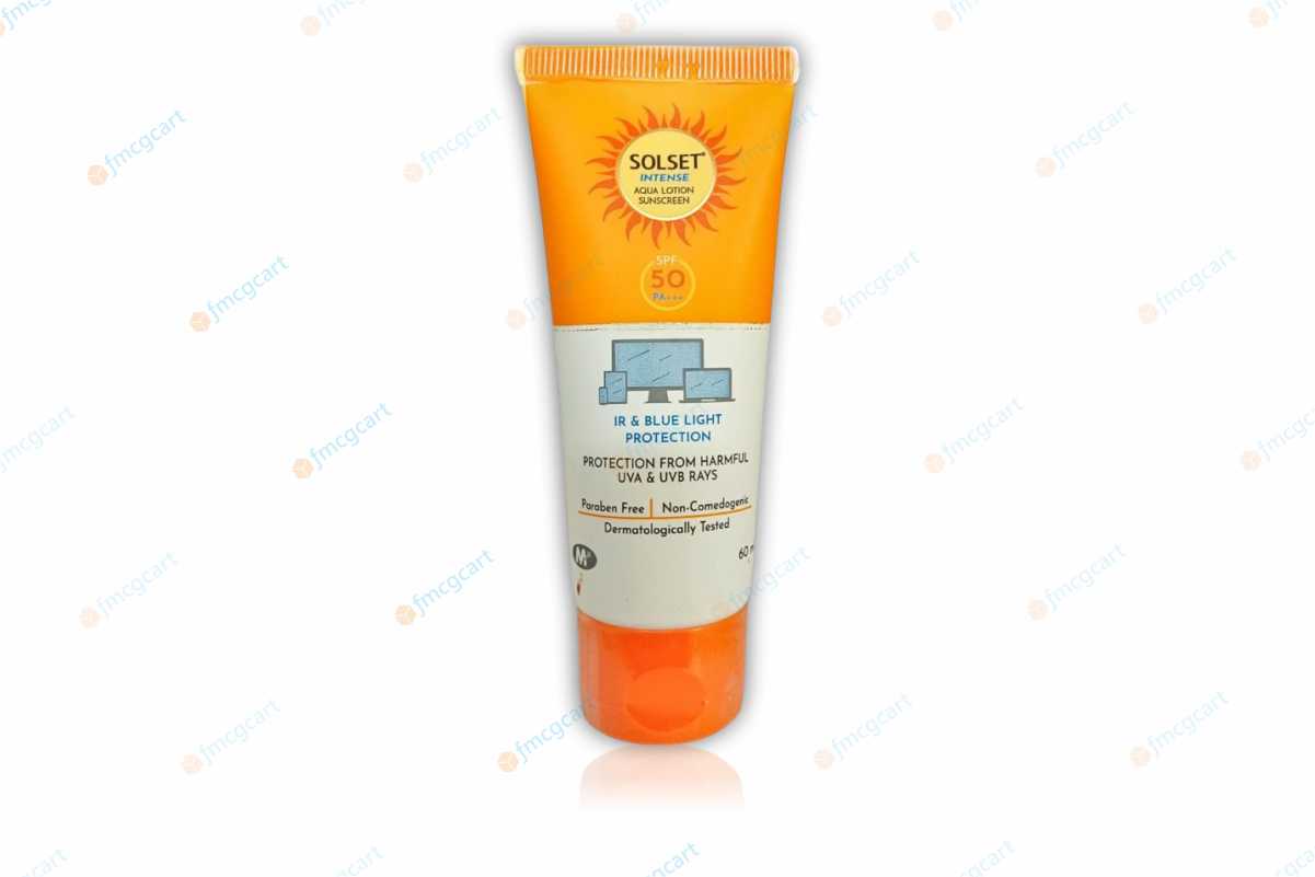 Solset Intense Aqua Lotion Sunscreen SPF50+, 60ml