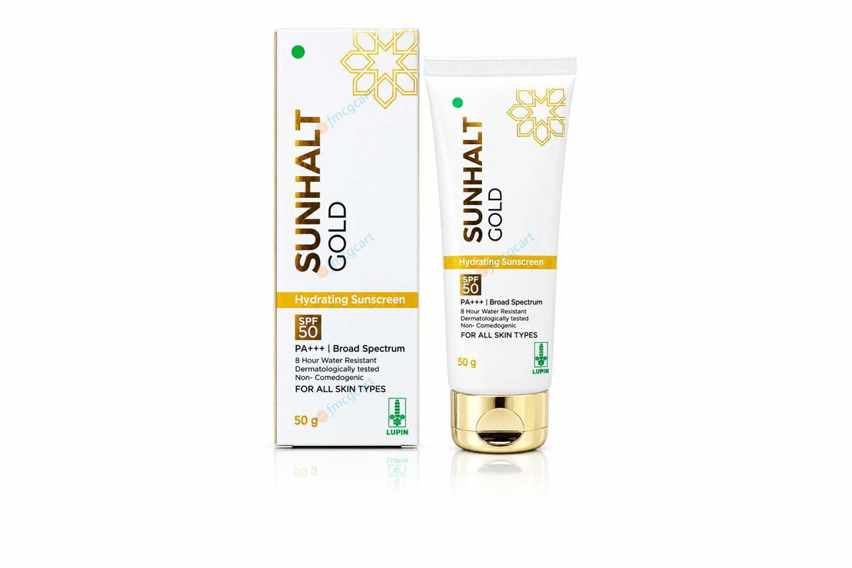 Sunhalt Gold Hydrating Sunscreen SPF50+, 50gm
