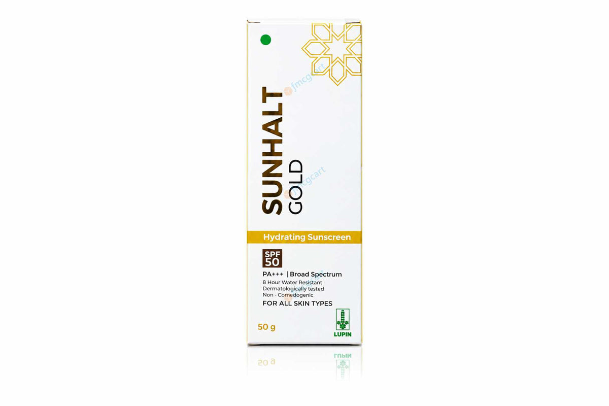 Sunhalt Gold Hydrating Sunscreen SPF50+, 50gm