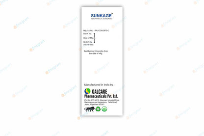 Sunkage Natural Zinc Oxide Shield SPF50+, 50ml