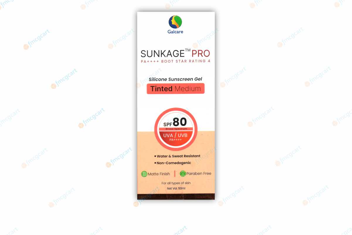 Sunkage Pro Silicon Sunscreen Gel SPF80+, 50ml