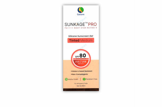 Sunkage Pro Silicon Sunscreen Gel SPF80+, 50ml