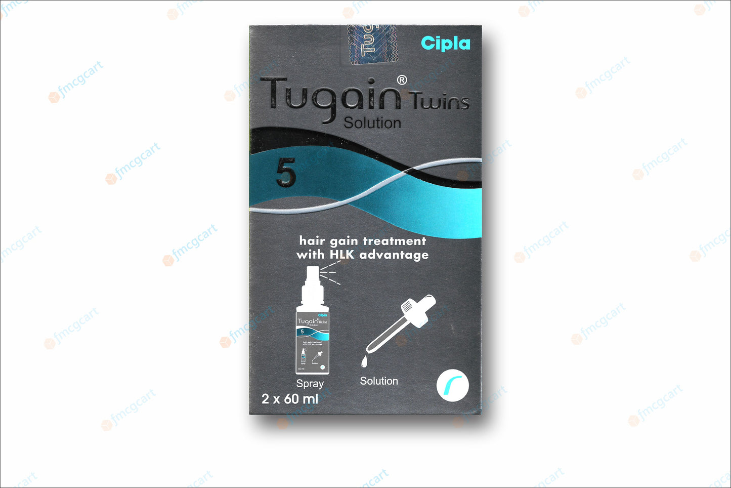 Tugain Twins 5% Solution, 2x60ml