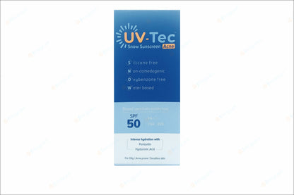 UV-Tec Acne Snow Sunscreen SPF50+, 50gm