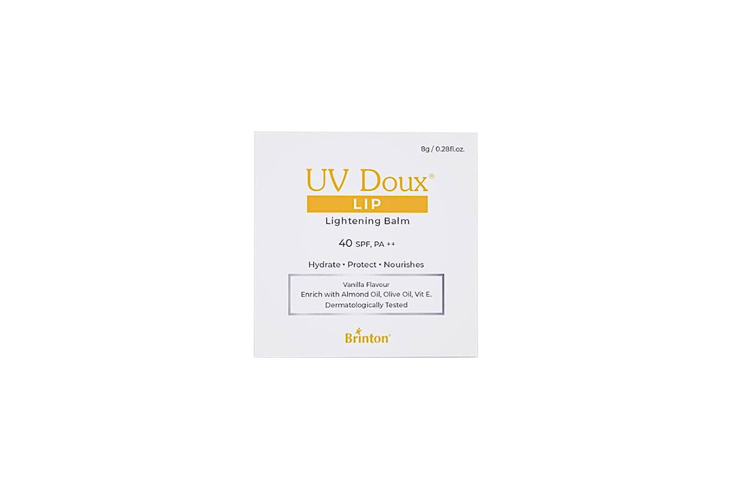 UV Doux LIP Lightening Balm SPF 40+, 8gm