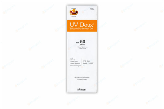 UV Doux Silicon Sunscreen Gel SPF50+, 100gm