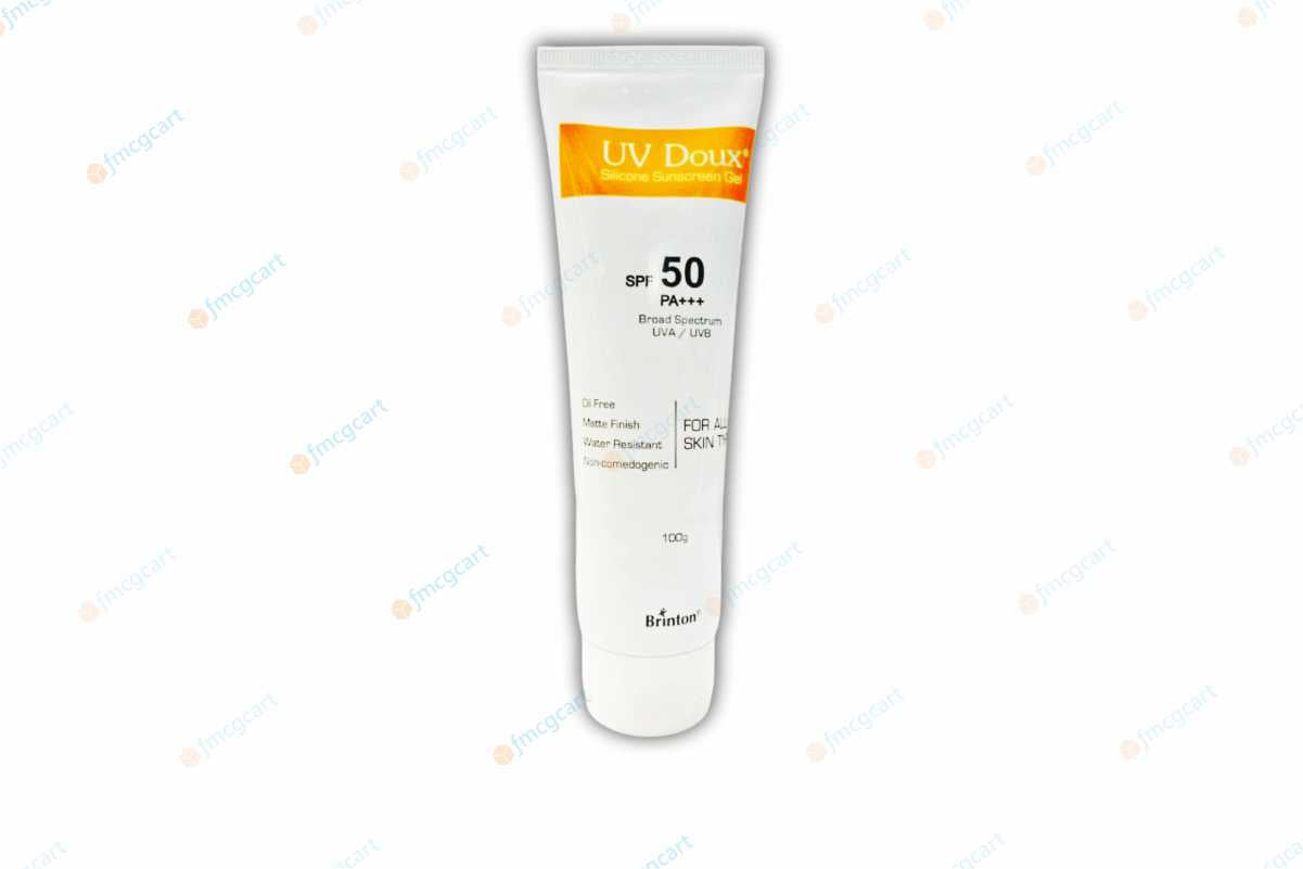 UV Doux Silicon Sunscreen Gel SPF50+, 100gm