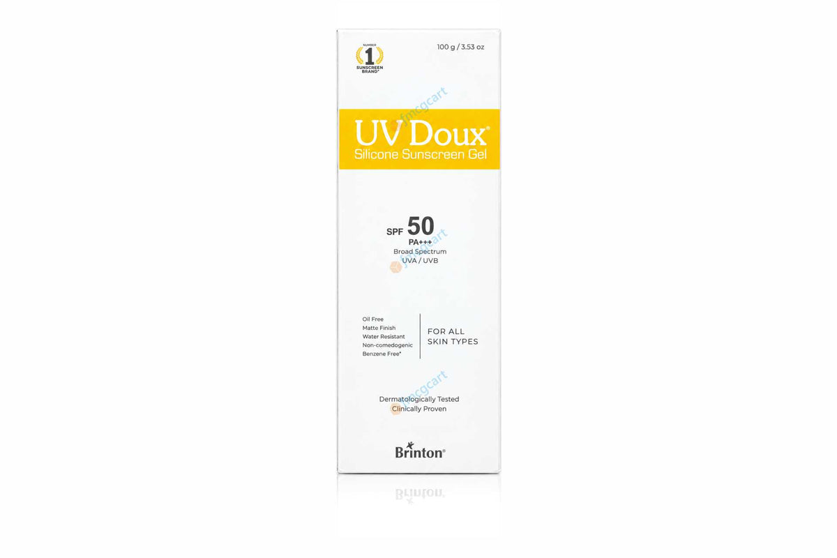 UV Doux Silicon Sunscreen Gel SPF50+, 100gm