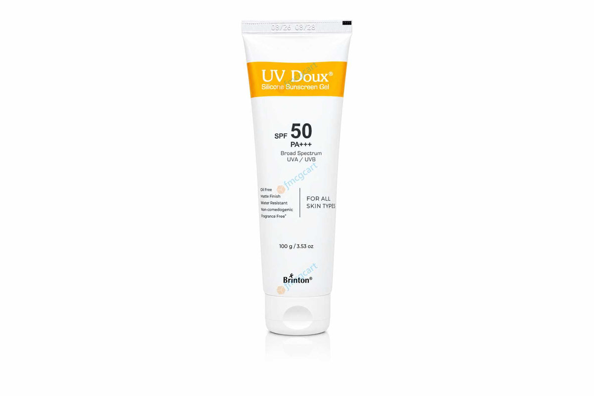 UV Doux Silicon Sunscreen Gel SPF50+, 100gm