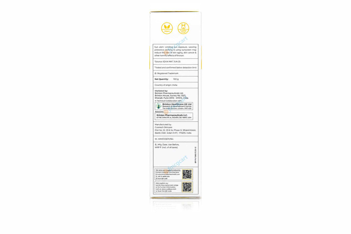UV Doux Silicon Sunscreen Gel SPF50+, 100gm