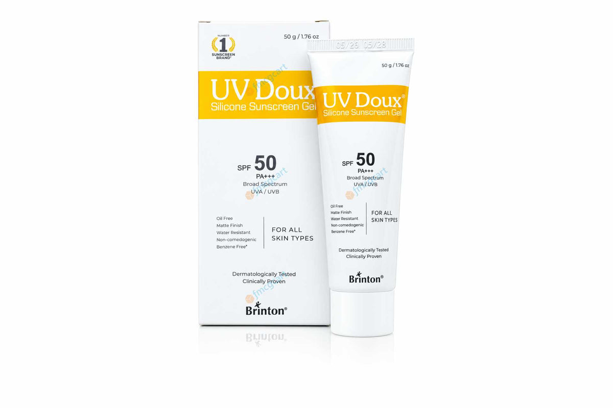 UV Doux Silicon Sunscreen Gel SPF50+, 50gm
