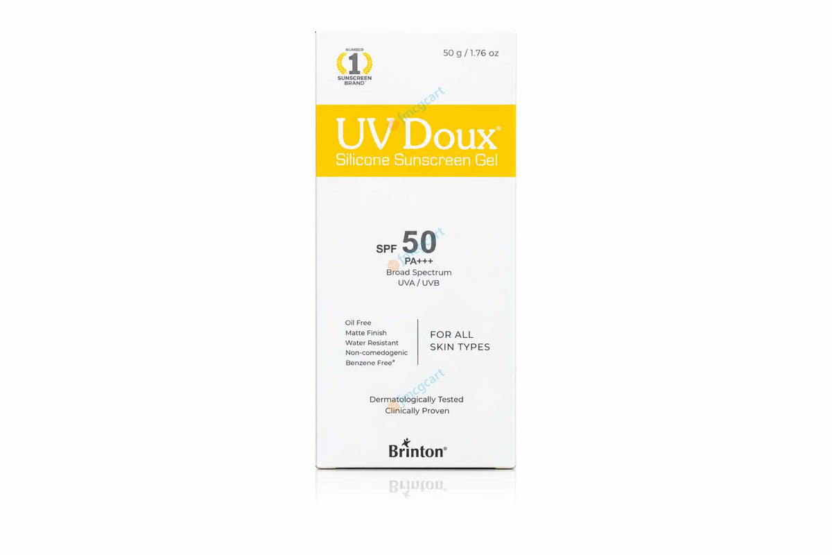 UV Doux Silicon Sunscreen Gel SPF50+, 50gm