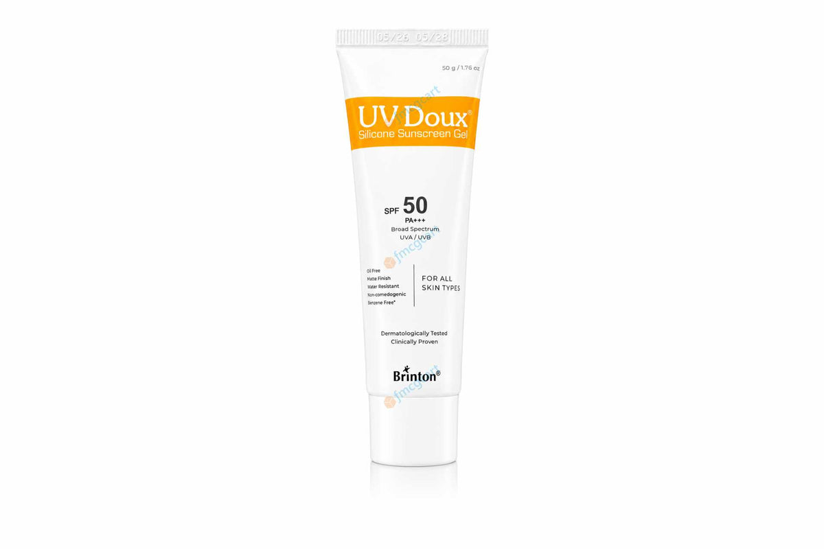 UV Doux Silicon Sunscreen Gel SPF50+, 50gm