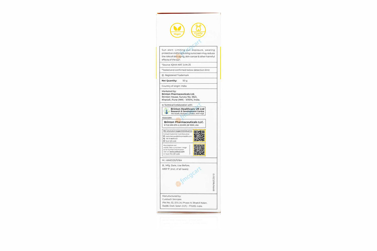 UV Doux Silicon Sunscreen Gel SPF50+, 50gm
