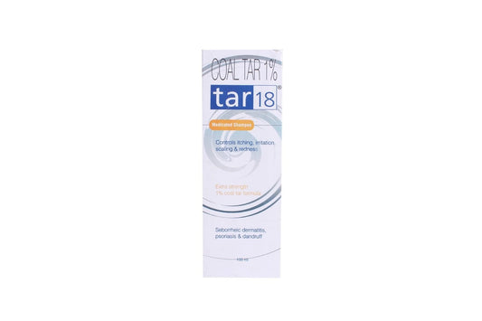 Tar 18 Coal Tar 1% Shampoo 100ml (Pack of 2)
