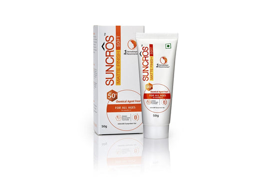 Suncros Matte Finish Soft Sunscreen Gel SPF 50+ 50gm